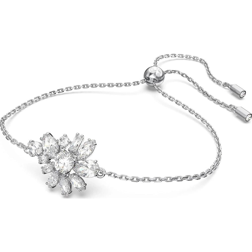 swarovski-gema-bracelet-mixed-cuts-flower-white-rhodium-plated