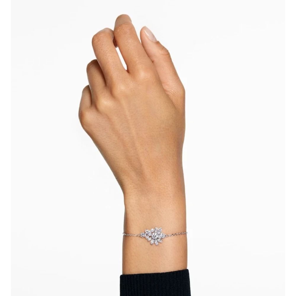 swarovski-gema-bracelet-mixed-cuts-flower-white-rhodium-plated