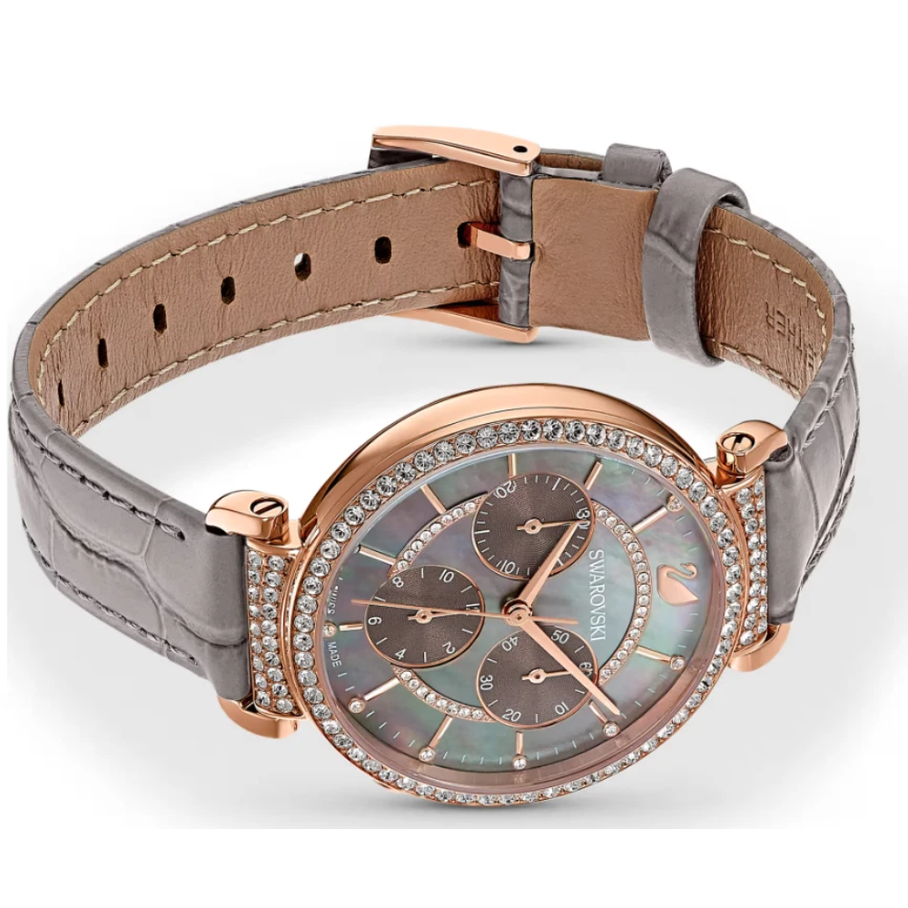 swarovski-passage-chrono-watch-swiss-made-leather-gray-rose-gold-tone-5580348
